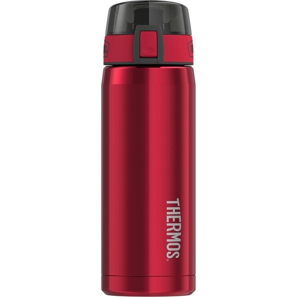 Thermos Vacuum Insulated Durable Stainless Steel Water Drink Bottle Red 530ml