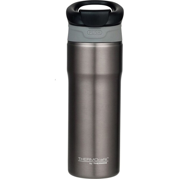 THERMOcafe Vacuum Insulated Durable Tumbler Portable Travel Mug Smoke 450ml
