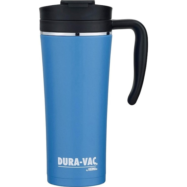 DURA-VAC Vacuum Insulated Durable Travel Mug Portable Travel Mug Blue 500ml