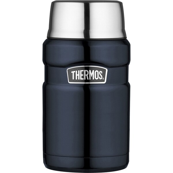 Thermos Stainless Steel King Vacuum Insulated Food Jar Midnight Blue 710ml