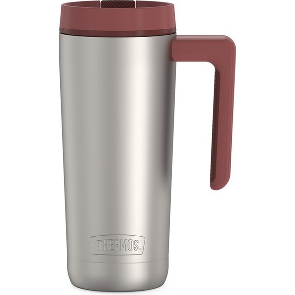 Thermos Guardian Vacuum Insulated Stainless Steel Travel Mug Rosewood Red 530ml