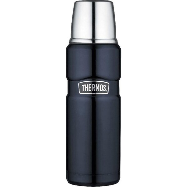 Thermos Stainless Steel King Vacuum Insulated Durable Flask Midnight Blue 470ml