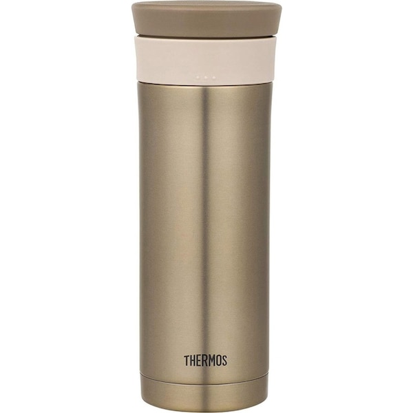 Thermos Vacuum Insulated Durable Tumbler Portable Travel Mug/Cup Set Gold 480ml