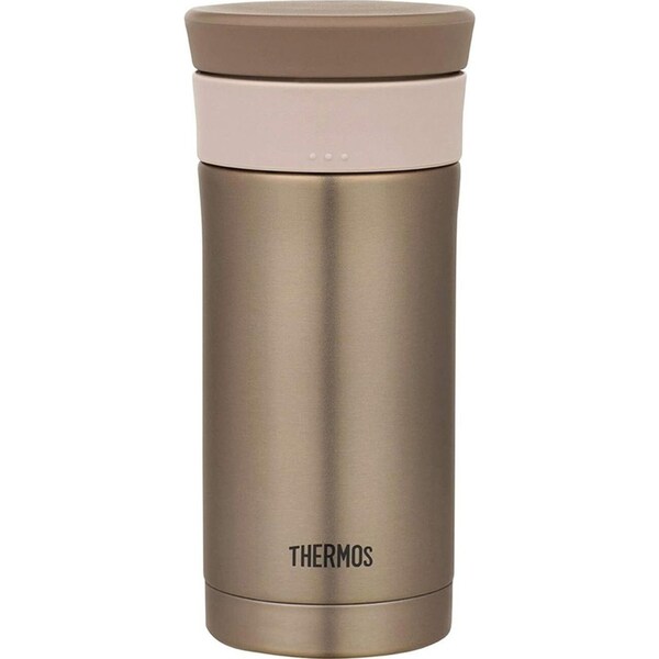 Thermos Vacuum Insulated Durable Tumbler Portable Travel Mug Set Gold 350ml