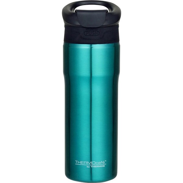 THERMOcafe Vacuum Insulated Durable Tumbler Portable Travel Mug Teal 450ml