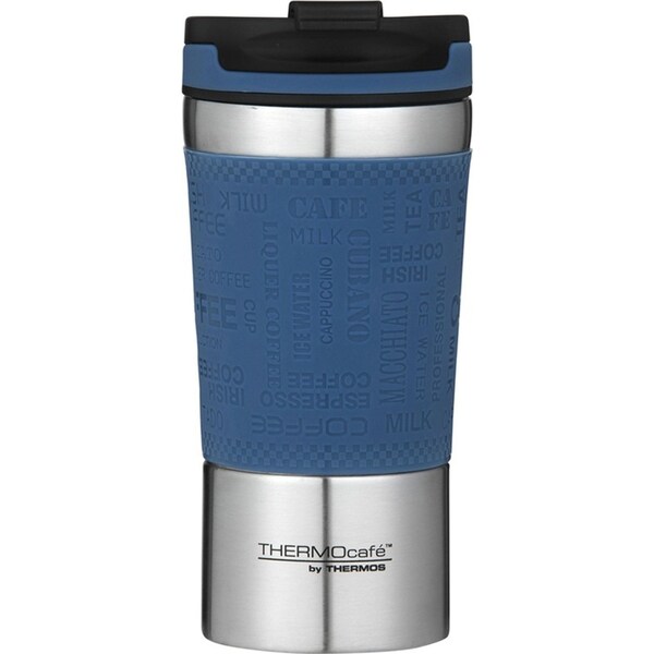 THERMOcafe Vacuum Insulated Stainless Steel Durable Travel Cup Dark Blue 350ml