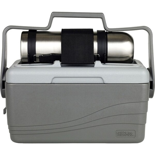 Thermos Insulated Water/Drink Cooler with 1L Stainless Steel Vacuum Flask 6.6L