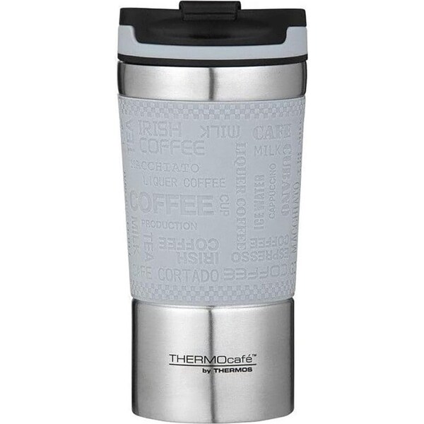THERMOcafe Vacuum Insulated Stainless Steel Durable Travel Cup Grey 350ml
