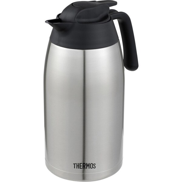 Thermos Vacuum Insulated Stainless Steel Durable Carafe Drink Container 2L