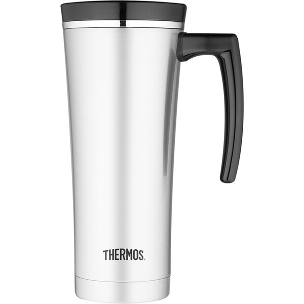 Thermos Sipp Vacuum Insulated Stainless Steel Durable Travel Mug Black 470ml
