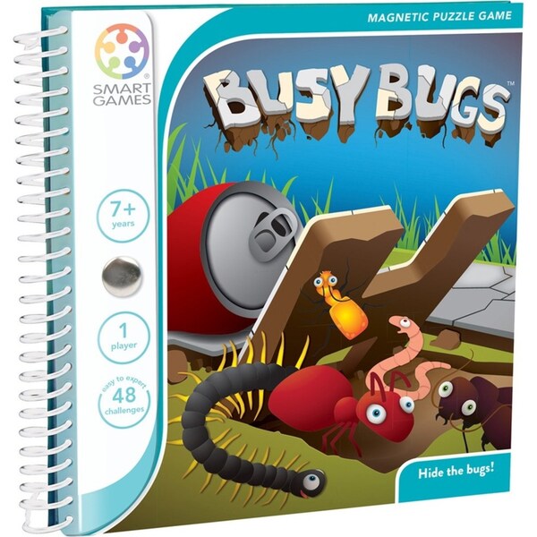 Smart Games Busy Bugs Magnetic Kids/Children Fun Play Puzzle Travel Game 7y+