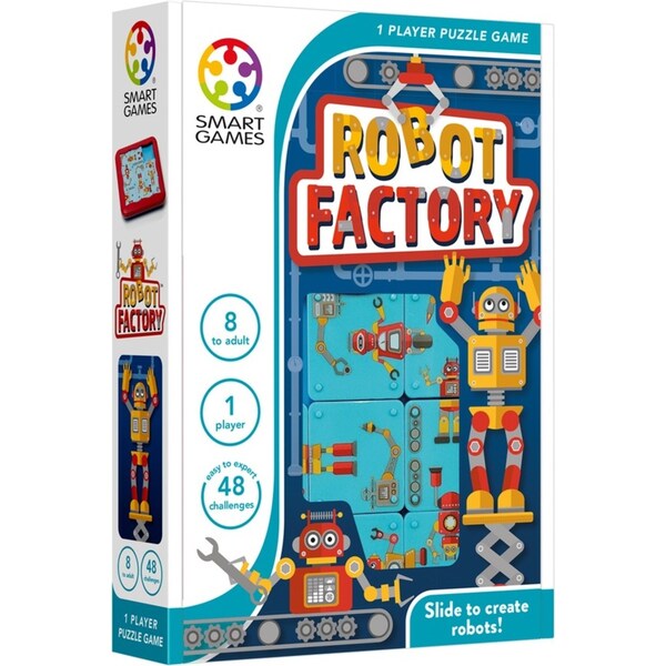 Smart Games Robot Slide Factory Kids/Children Fun Play Toy Puzzle Tile Game 8y+