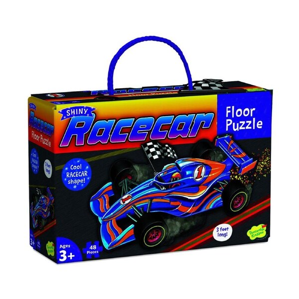 Peaceable Kingdom Shiny Race Car Kids/Children Fun Play Floor Puzzle Game 3y+