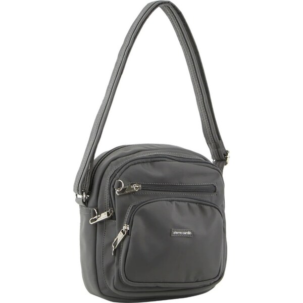 Pierre Cardin Anti-Theft Cross Body Bag Slash Proof RFID Blocking - Grey