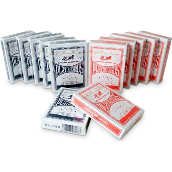 12pc Box Of 12 Decks Of Cards Novelty Tabletop Card Gambling Set Game 18yr+