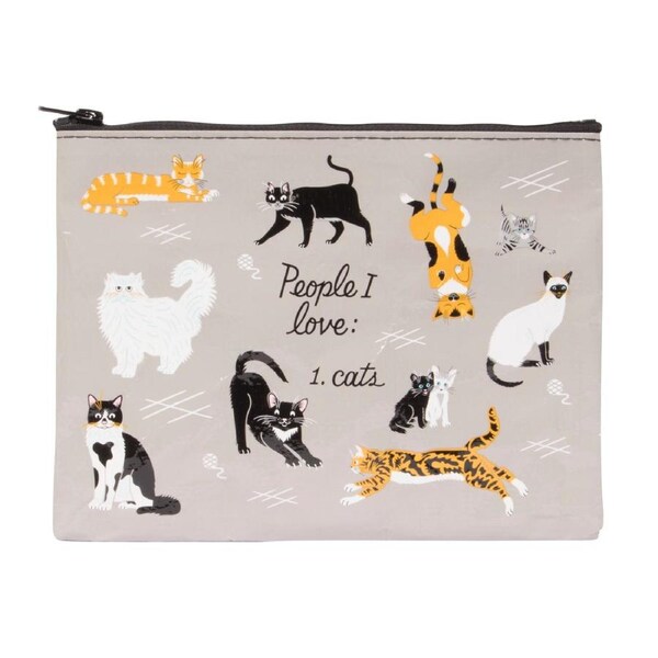 Zipper Pouch - People I Love: Cats