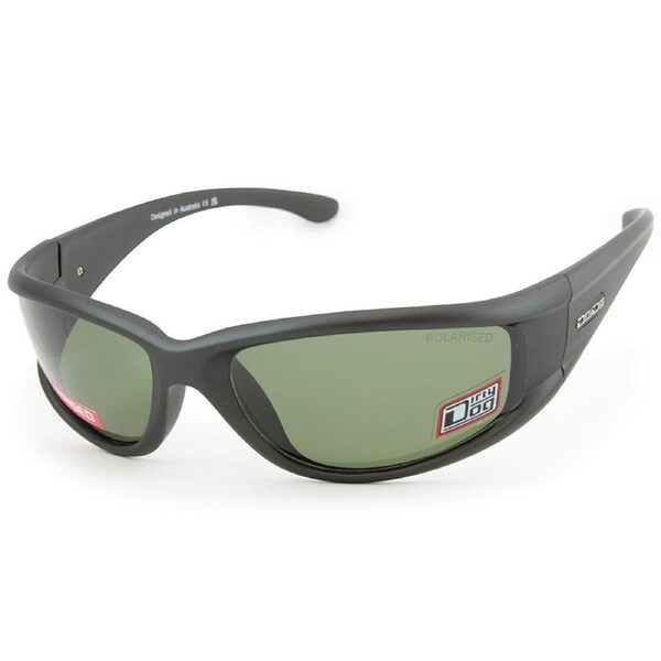 Dirty Dog Banger Satin Dark Grey/Green Polarised Men's Sport Sunglasses