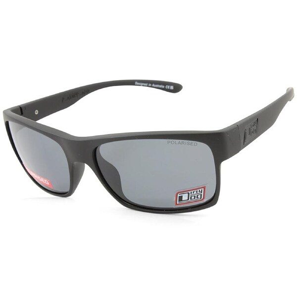 Dirty Dog Furnace Satin Black/Grey Polarised Unisex Sunglasses