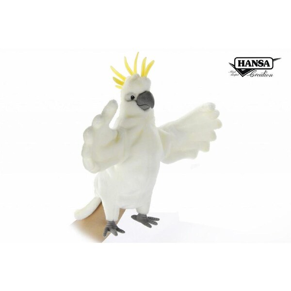 Hansa Hand Puppet - Cockatoo 43cm CAA HC7352