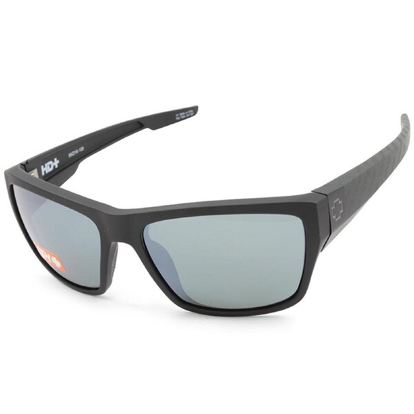 Spy Dirty Mo 2 Matte Black Logo Fade/Silver Spectra Mirror Men's Sunglasses