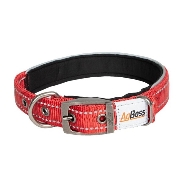 AgBoss 25mm x 55cm Dog Collar - Red - 500902
