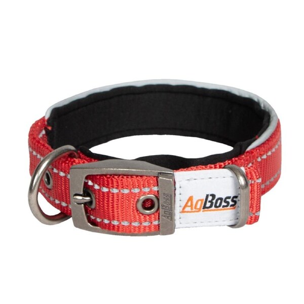 AgBoss 25mm x 45cm Dog Collar - Red - 500898