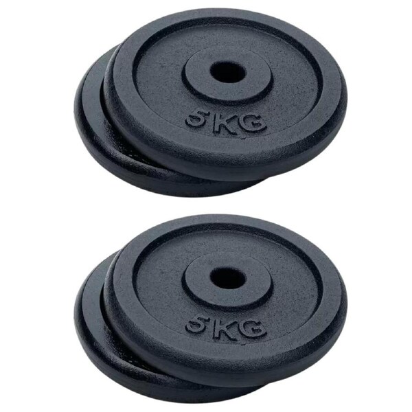 4 Pcs Weight Plates Set 20kg Dumbbell Plate Workout Strength Training Fitness