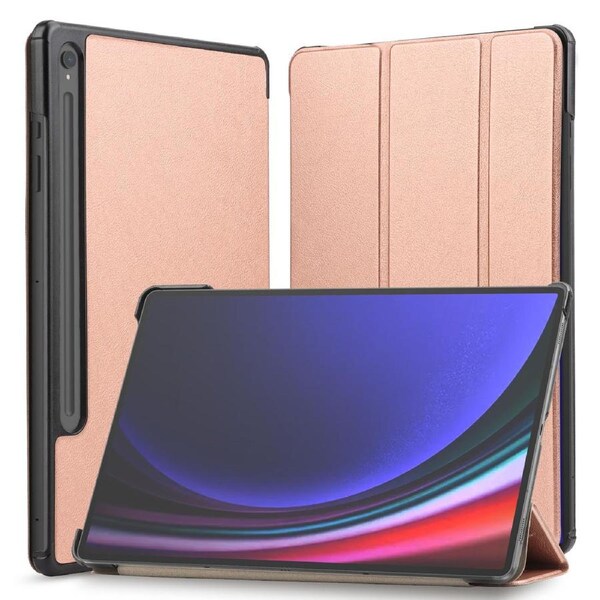 ZUSLAB Samsung Galaxy Tab S9 11" Smart Case with S Pen Holder & Auto Wake/Sleep Rose Gold