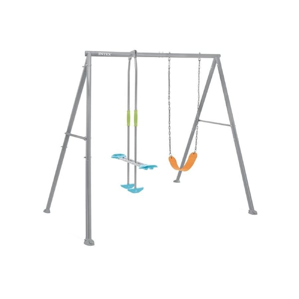 Intex Swing And Glide Two Feature SteelKids/Childrens Backyard Swing Set 3y+