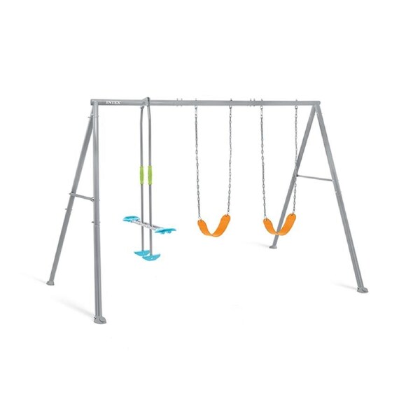 Intex Swing And Glide Three Feature SteelKids/Childrens Backyard Swing Set 3y+