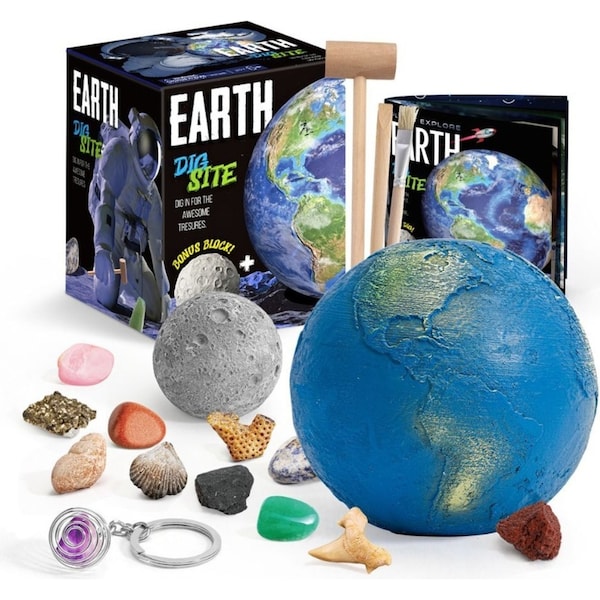 Kaper Kidz Planet Xplore Earth Big Treasures Dig/Excavation Site Science Kit 6y+