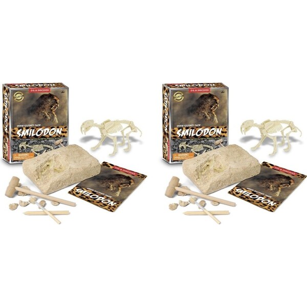 2PK Kaper Kidz Kids/Childrens Dig & Discover Saber-Toothed Tiger Dig Kits 6y+