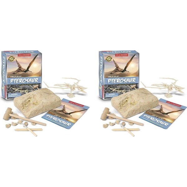 2PK Kaper Kidz Kids/Childrens Dig & Discover Pterosaur Dig/Excavation Kits 6y+