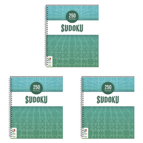 3x Kaleidoscope Solve It 250 Puzzles Sudoku 288-Page Fun Game Play Book