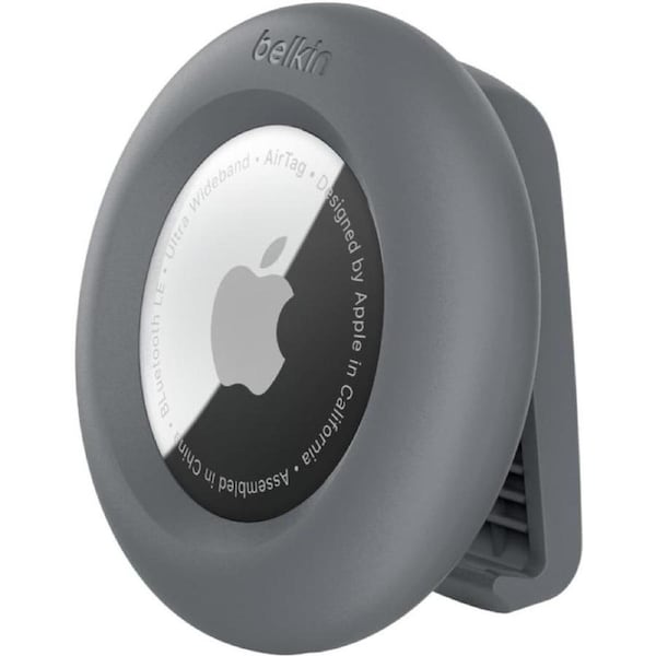 Belkin AirTag Case with Clip, Secure Holder Protective Cover Key Chain, Key Ring for Air Tag with Scratch Resistance Accessory, Apple Airtag Case Cover