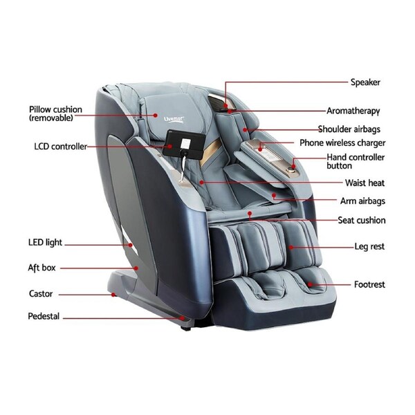 4D Massage Chair Livemor Electric Recliner Double Core Mechanism Massager Melisa
