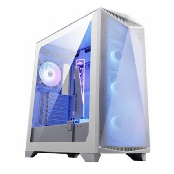 MSI MPG GUNGNIR 300R AIRFLOW WHITE Mid-Tower Case, Supports ATX / M-ATX / Mini ITX, 2x USB 3.2, 1x USB-C, 1x HD Audio, 1x Mic, ATX Power Supply (NEW)