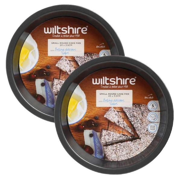 Wiltshire Easybake 20cm Round Cake Pan - 2 Pack