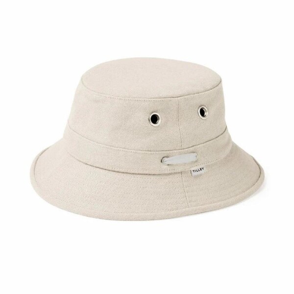 Tilley Hemp Canvas Bucket Hat - M - Cream