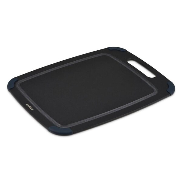 Zyliss Kitchen Wood Fibre Silicone 30x21.5cm Chopping/Cutting Board Rectangle BK