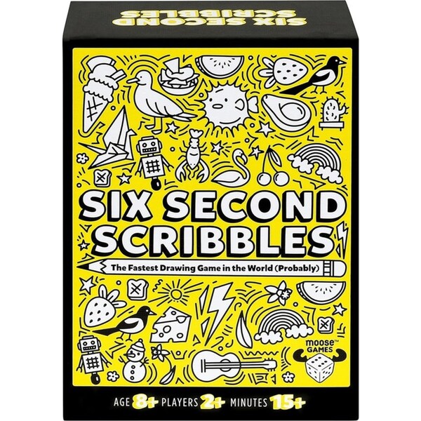 Six Second Scribbles Kids/Childrens Family Tabletop Drawing Game Set 8y+