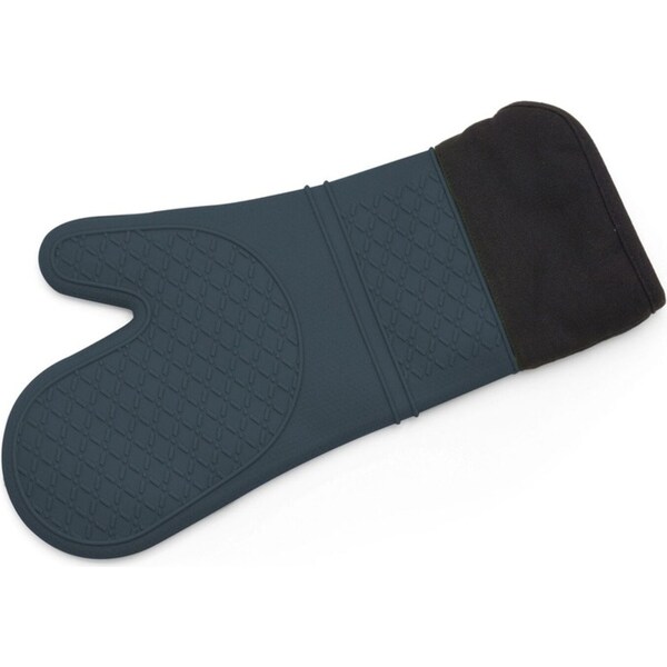 Cuisena Silicone Fabric 37cm Oven Glove Cooking/Baking Kitchen Mitt Charcoal GRY