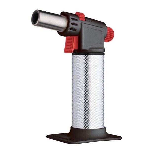 Mastercraft Cook's 18cm Blowtorch Gas Kitchen Cooking Fire BBQ Blow Torch Silver