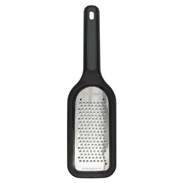 Microplane Select Series 18cm Coarse Grater Stainless Steel Lemon Zester Black