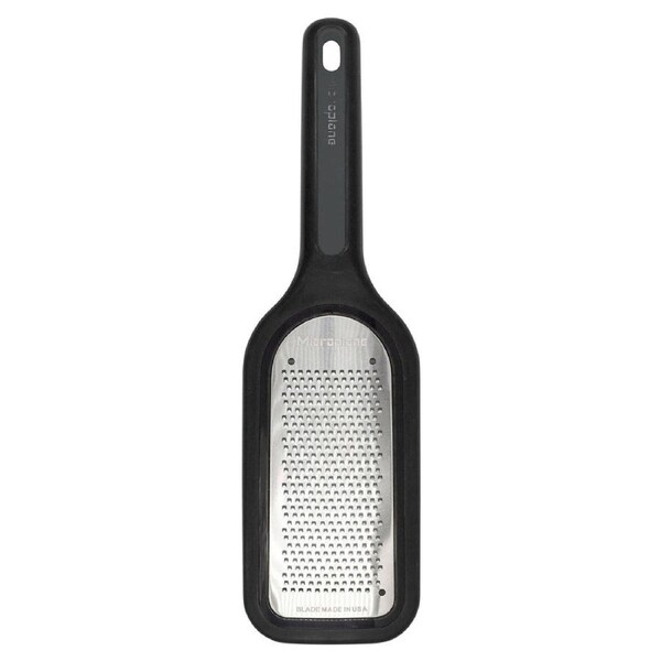 Microplane Select Series 18cm Fine Grater Stainless Steel Lemon Zester Black