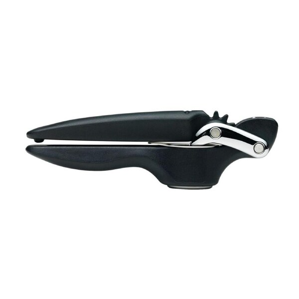 Chef'n FreshForce Garlic Press Kitchen Stainless Steel Squeezer Masher Black