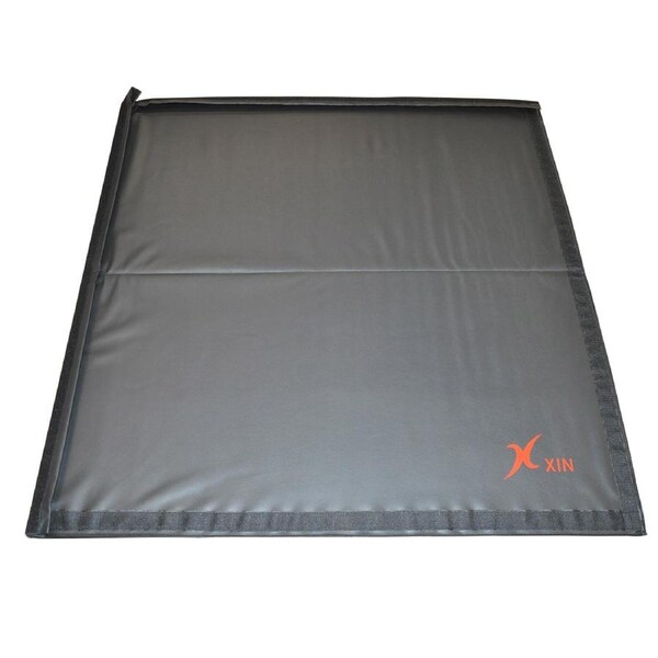 Black 120cm x 120cm x 5cm Gymnastics Mat - 2-Piece Folding Gym Exercise Yoga Mat