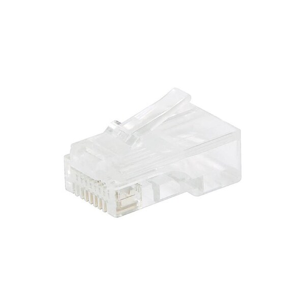 8P8C RJ45 Modular Plug Cat5e Through Hole (Suit Solid Cable)