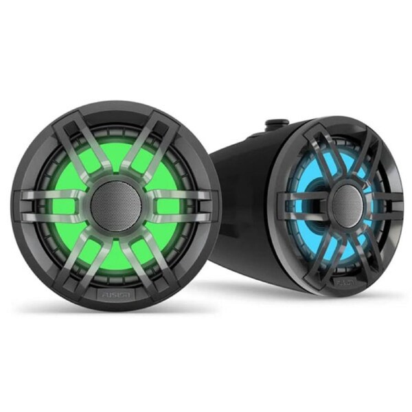 Fusion XS 6.5" 200W Wake Tower Speakers w RGB LED - Black