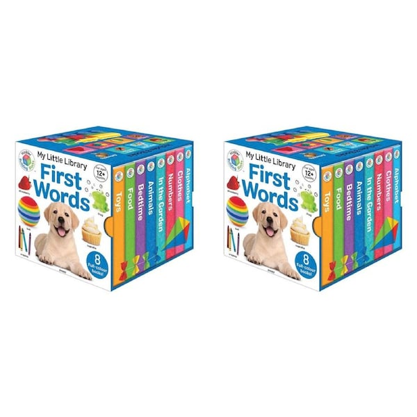 2x Hinkler Building Blocks Kids 2019 Ed My Little Library First Words Book 12m+